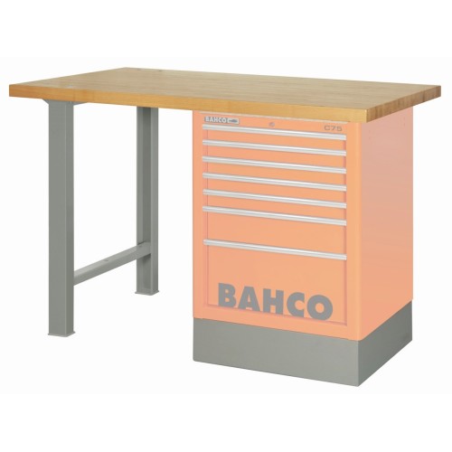 Kit de encimera de madera para industria pesada para convertir los carros de la serie 1475K en bancos de trabajo | 1495KWB-TW